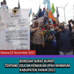 BEREDAR SURAT BUPATI, TENTANG USULAN KENAIKAN UPAH MINIMUM KABUPATEN KARAWANG TAHUN 2022