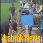 Toto Nur Anwari Kepala Desa Tegalurung Pimpin Kegiatan Gotong Royong Bersama Warga, Membersihkan Sampah Irigasi