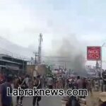 Mencekam. Pedagang Pasar Rengasdengklok Melawan Dengan Melempari Batu Ke Aparat