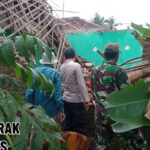 Hujan Yang di Sertai Angin Kencang, Berakibat Satu Rumah Warga Ambruk Hingga Menelan Korban Luka
