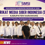 ​Wawan Wartawan Terpilih Secara Aklamasi Pimpin SMSI Karawang Periode 2026-2029
